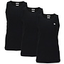 Donnay Heren - 3-Pack - Singlet James - Zwart