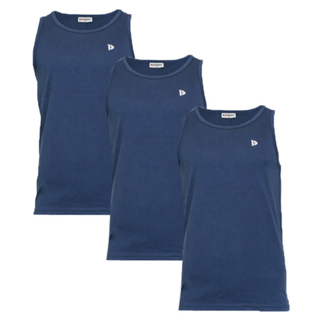 Donnay Heren - 3-Pack - Singlet James - Donkerblauw