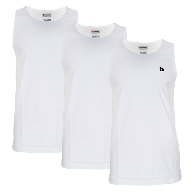 Donnay Heren - 4-Pack - Singlet James - Wit