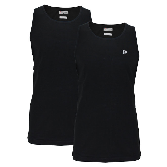 Donnay Heren - 4-Pack - Singlet James - Zwart