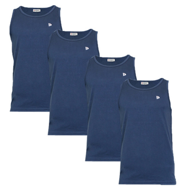 Donnay Heren - 4-Pack - Singlet James - Navy
