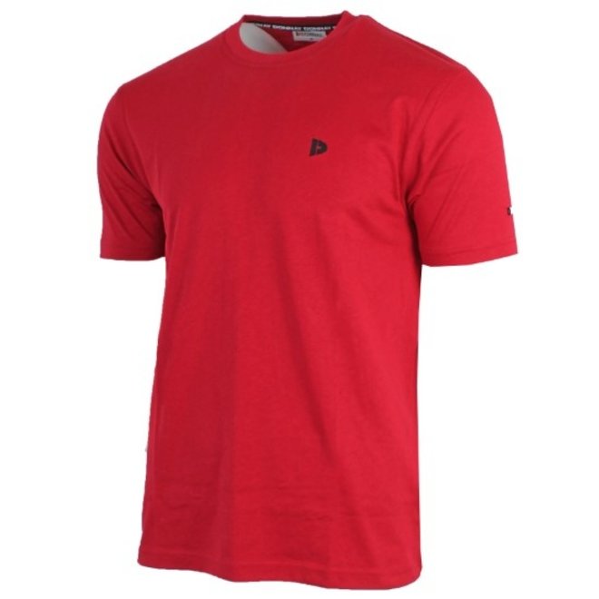 Donnay Heren - 2-Pack - T-Shirt Vince - Zwart & Rood