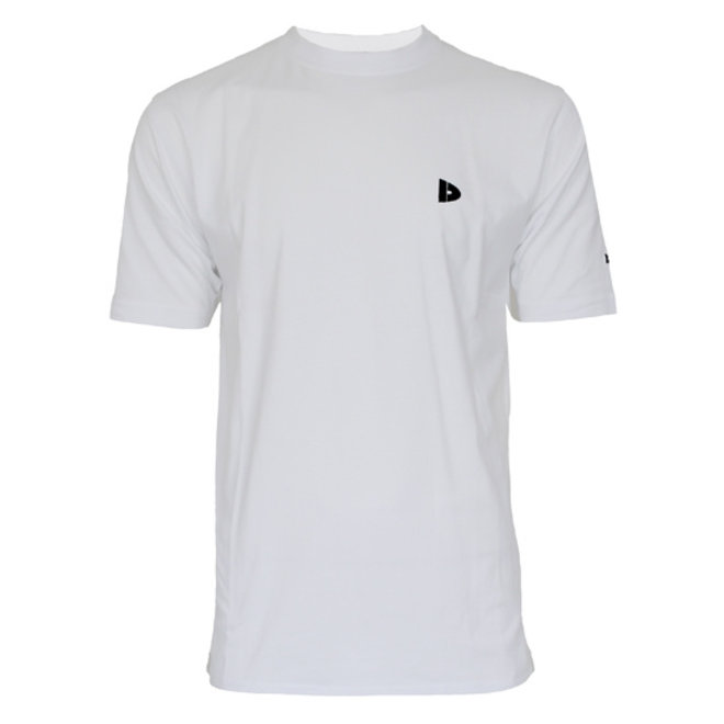 Donnay Heren - 3-Pack - T-Shirt Vince - Wit/Zwart/Legergroen