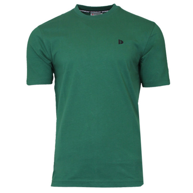 Donnay Heren - 3-Pack - T-Shirt Vince - Navy/Donkergrijs/Bosgroen