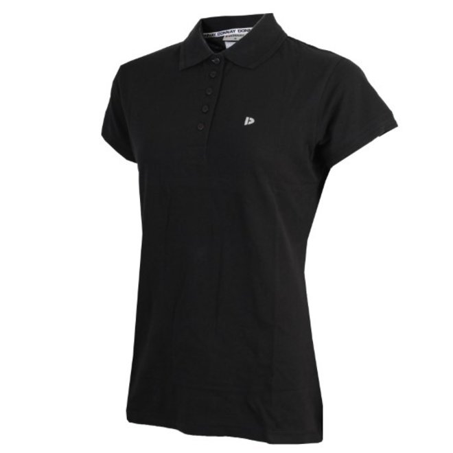 Donnay Dames - 2-Pack - Polo Shirt Lisa - Zwart & Donkerblauw