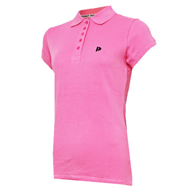 Donnay Dames - 2-Pack - Polo Shirt Lisa - Oceaan Blauw & Flamingo Roze