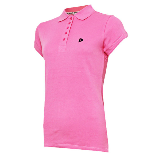 Donnay Dames - 2-Pack - Polo Shirt Lisa - Flamingo Roze & Zalm Oranje