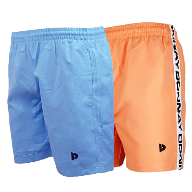 Donnay Heren - 2-Pack - Zwemshort Toon & Kay - Elektrisch Blauw & Neon Oranje