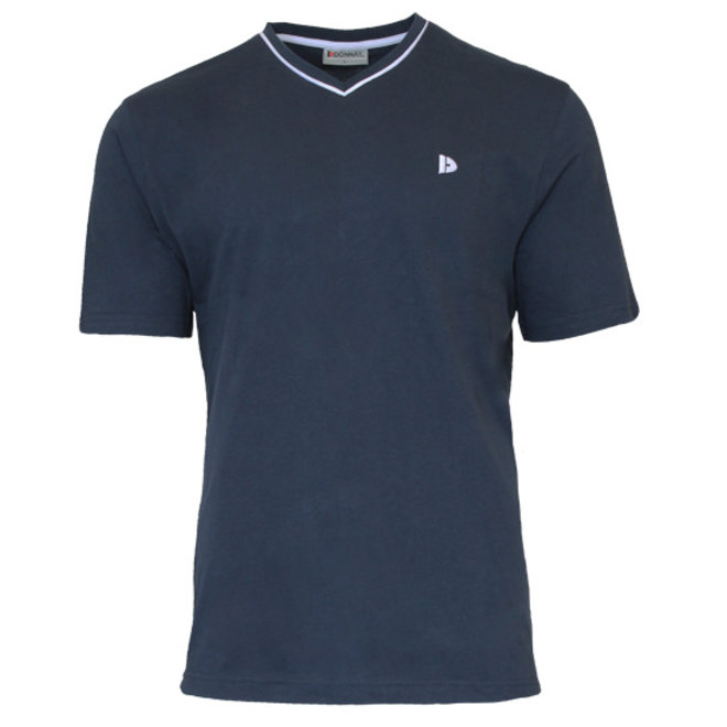 Donnay Heren - 2-Pack - T-Shirt Jason - Wit & Donkerblauw