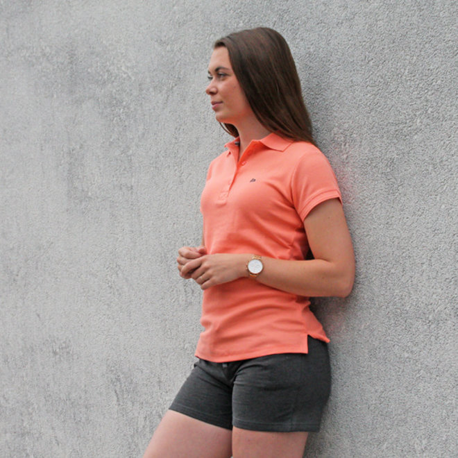 Donnay Dames - Polo Shirt Lisa - Zalm Oranje