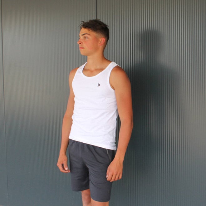 Donnay Heren - Singlet James - Wit