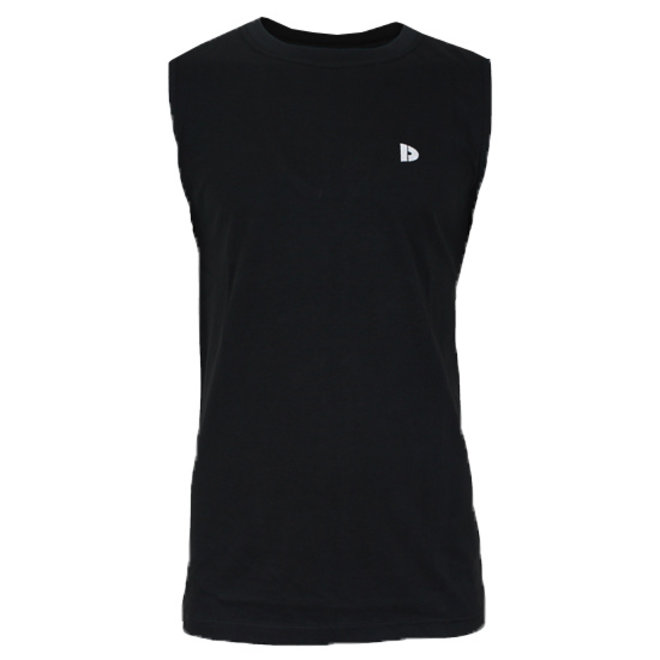 Donnay Heren - 3-Pack - Mouwloos T-shirt Stan - Zwart/Lichtgrijs/Rood