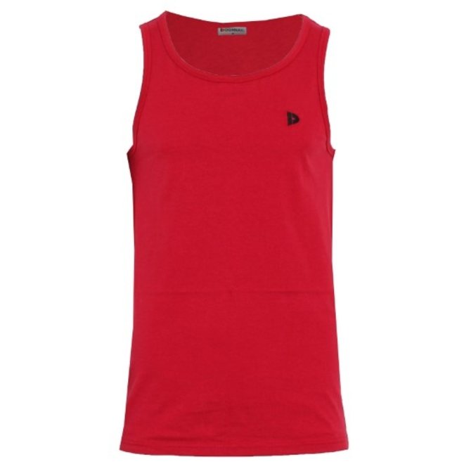 Donnay Heren - 2-Pack - Singlet James - Lichtgrijs & Rood