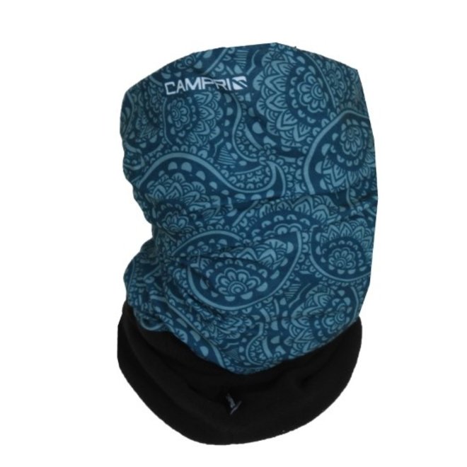 Campri Unisex - Fleece Nekwarmer - Blauw/Zwart