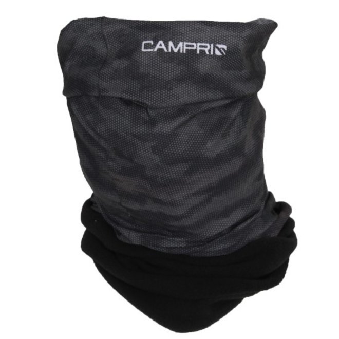 Campri Unisex - Fleece Nekwarmer - Grijs/Zwart