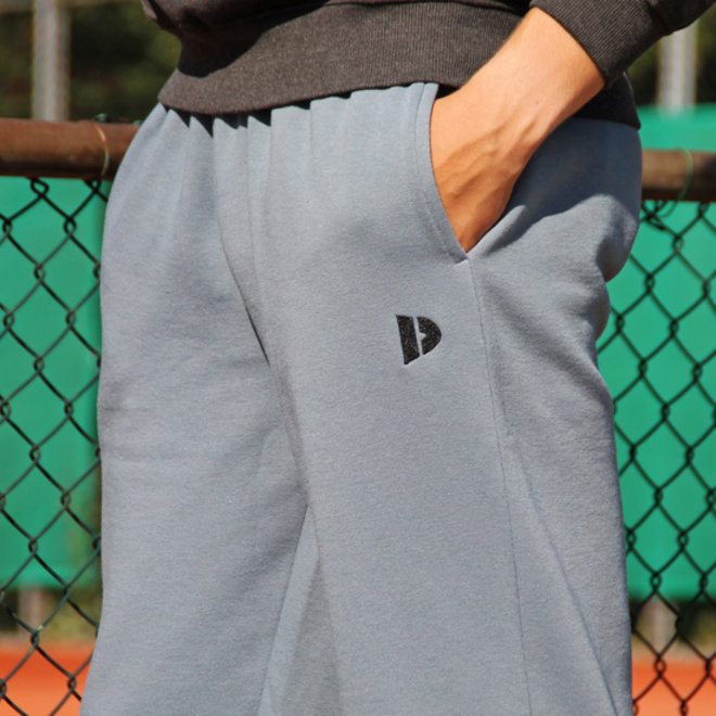 Donnay Heren - Joggingbroek rechte pijp Wess - Blauwgrijs