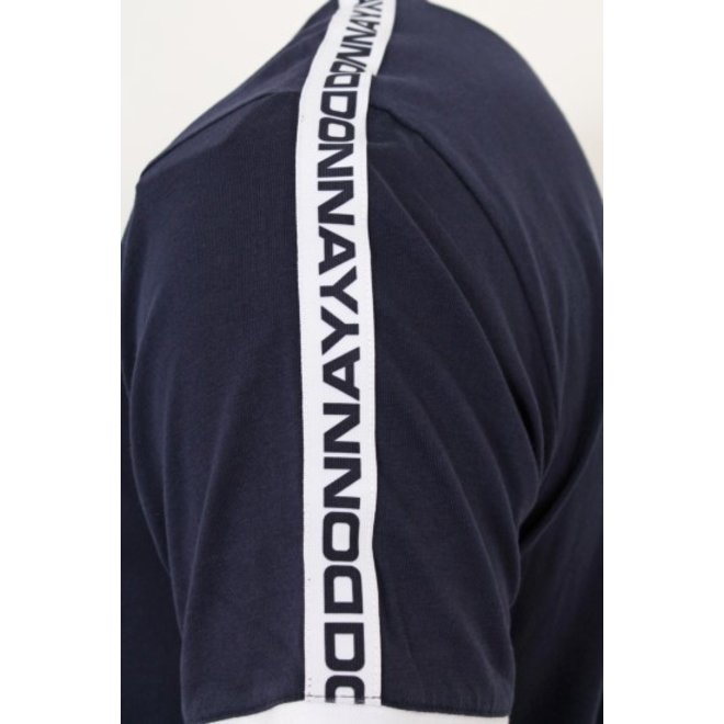 Donnay Heren - Limited Edition - Taped Ringer T-shirt - Navy
