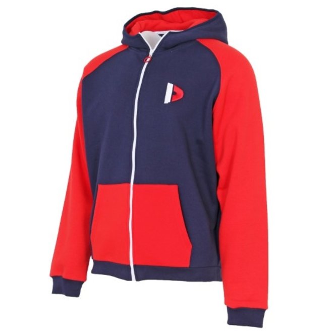 Donnay Heren - Limited Edition - Zipped Hoodie - Navy / Rood