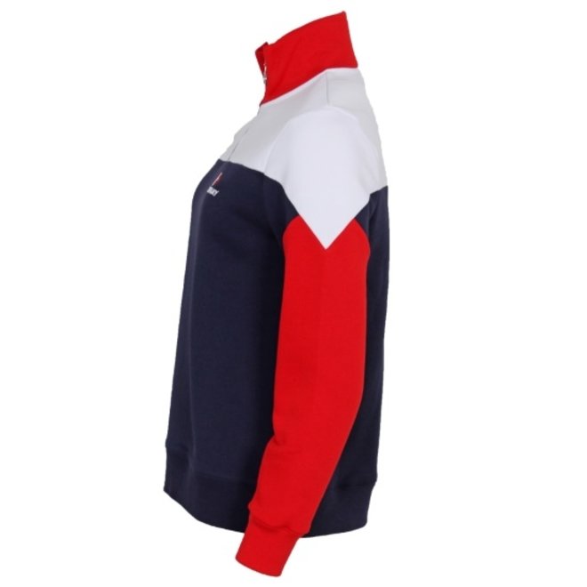 Donnay Dames - Limited Edition - 1/4 Zip Sweater - Navy / Wit / Rood