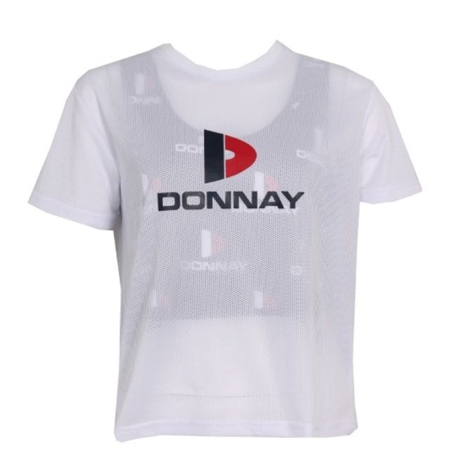 Donnay Dames - Limited Edition - 2 in 1 Top + T-shirt - Wit / Navy