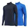Campri Heren - 2-Pack - Skipully - shirt met col - Navy & Cobaltblauw