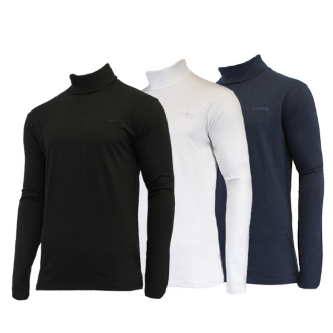 Campri Heren - 3-Pack - Skipully - shirt met col - Zwart/Wit/Navy