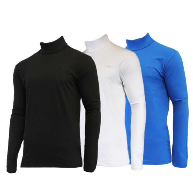 Campri Heren - 3-Pack - Skipully - shirt met col - Zwart/Wit/Cobalt