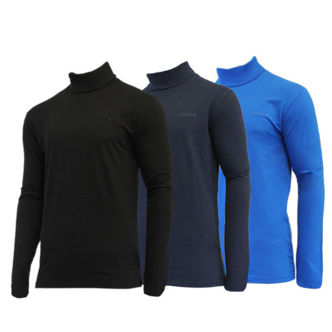 Campri Heren - 3-Pack - Skipully - shirt met col - Zwart/Navy/Cobalt