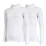 Campri Dames - 2-Pack - Skipully - shirt met col - Wit