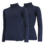 Campri Dames - 2-Pack - Skipully - shirt met col - Navy
