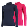 Campri Dames - 2-Pack - Skipully - shirt met col - Navy & Roze