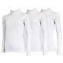 Campri Dames - 3-Pack - Skipully - shirt met col - Wit