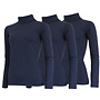 Campri Dames - 3-Pack - Skipully - shirt met col - Navy
