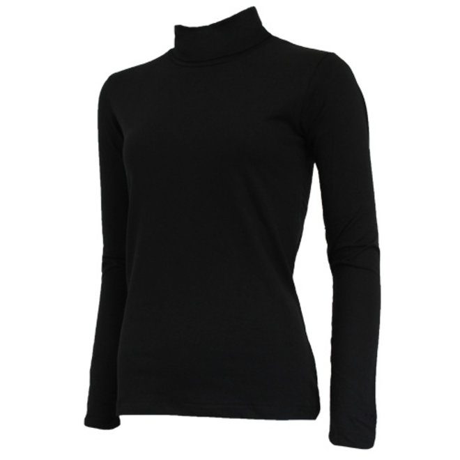 Campri Dames - 3-Pack - Skipully - shirt met col - Zwart/Navy/Roze