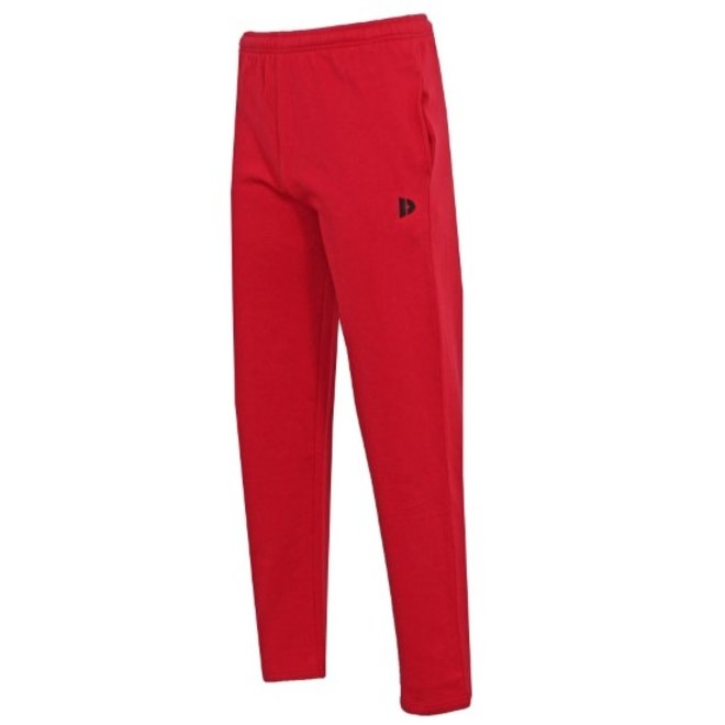 Donnay Heren - 2-Pack - Joggingbroek Wess - Zilvergrijs & Donkerrood