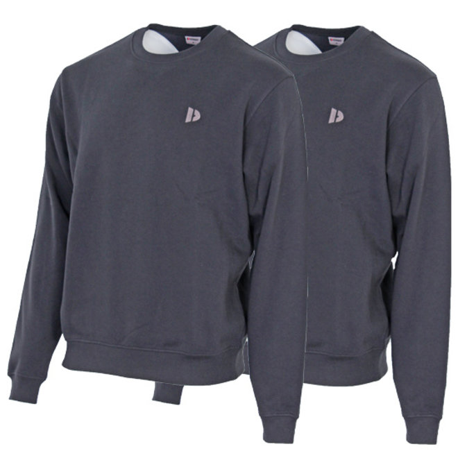 Donnay Heren - 2-Pack - Fleece Crew Sweater Dean - Navy