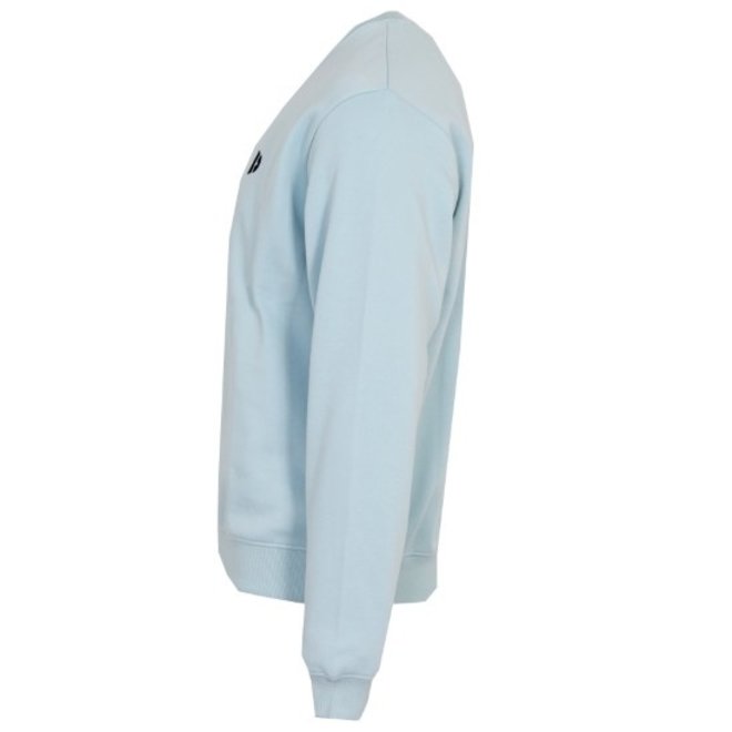 Donnay Heren - 2-Pack - Fleece Crew Sweater Dean - Zilvergrijs & Lichtblauw