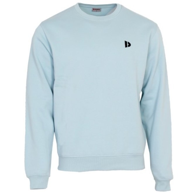 Donnay Heren - 2-Pack - Fleece Crew Sweater Dean - Donkergrijs & Lichtblauw