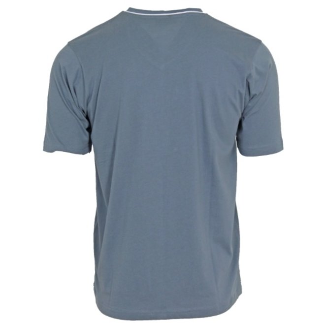 Donnay Heren - 2-Pack - T-Shirt Jason - Donkergrijs & Blauwgrijs