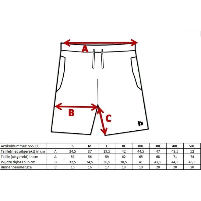 Donnay Heren - kort Sport/zwemshort Toon - Appelgroen