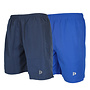 Donnay Heren - 2-Pack - Korte sportbroek Ian - Navy & Cobalt
