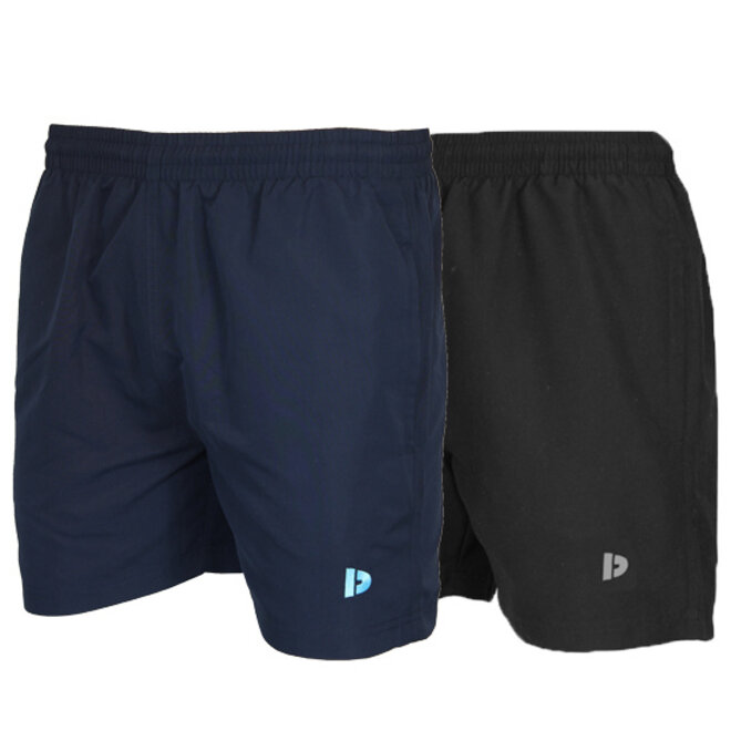 Donnay Heren - 2-Pack - Kort Sport/zwemshort Toon - Navy & Zwart