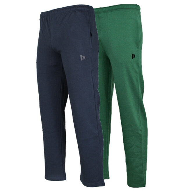 Donnay Heren - 2-Pack - Joggingbroek Wess - Navy & Bosgroen