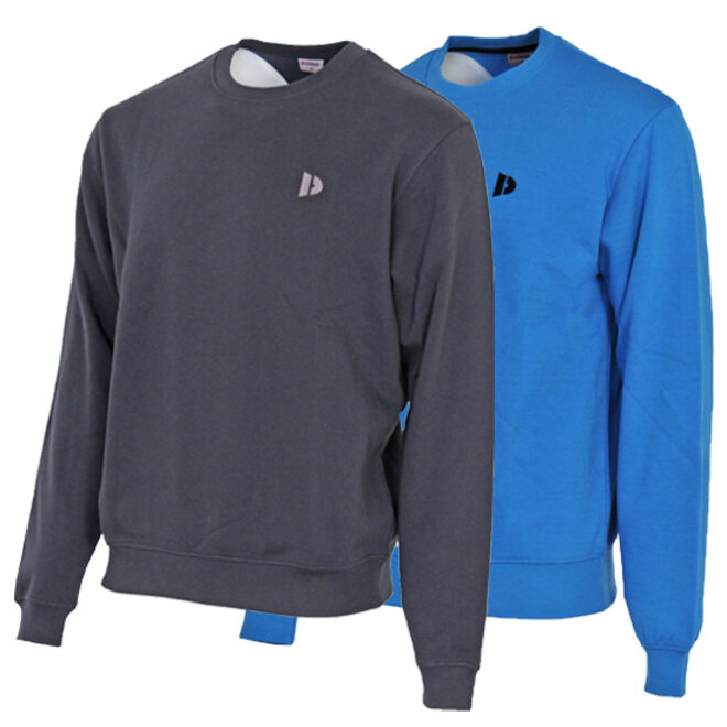 Donnay Heren - 2-Pack - Fleece Crew Sweater Dean - Navy & True Blue