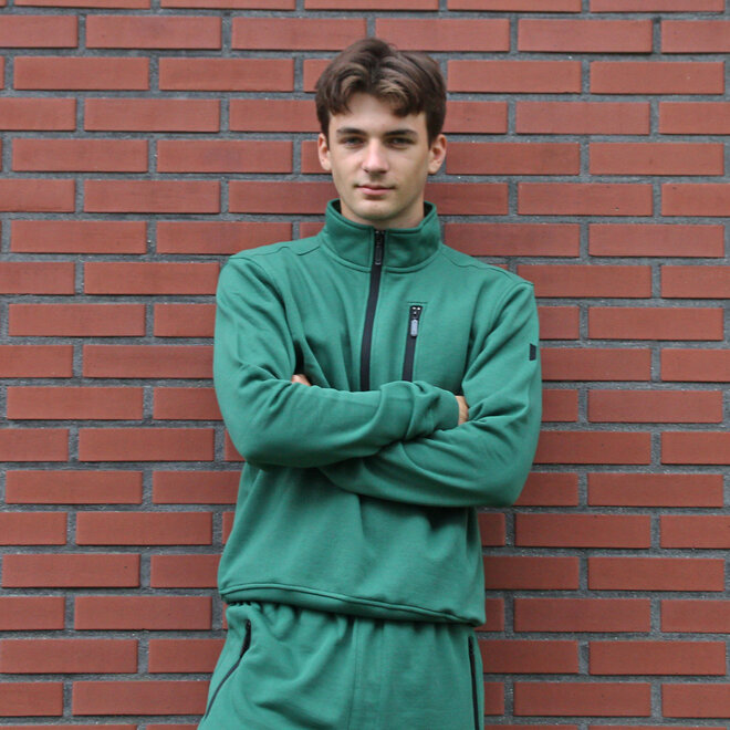 Donnay Heren - Joggingsuit Lucas  - Bosgroen