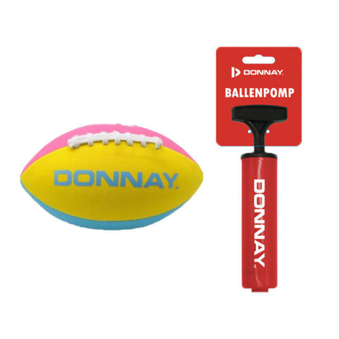 Donnay Neoprene rugbybal + Ballenpomp