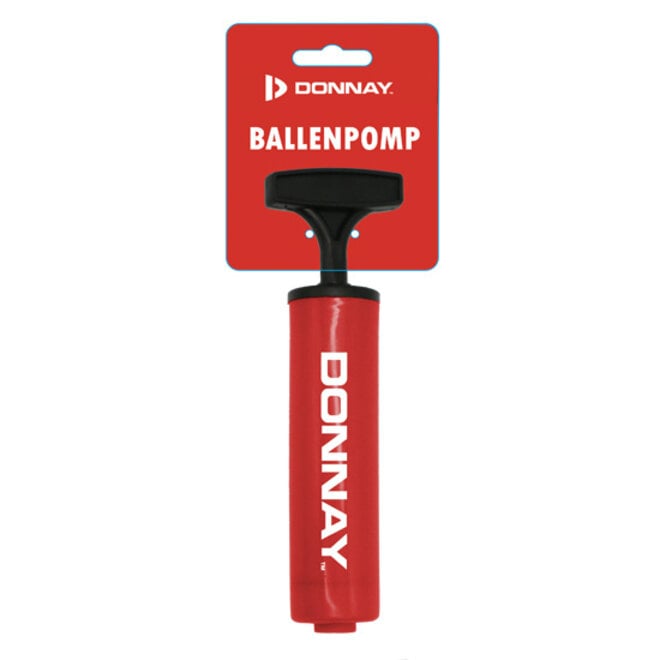 Donnay Veld voetbal No.5 - Wit/rood + Ballenpomp