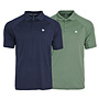 Donnay Heren - 2-Pack - Sport Polo Bjorn - Navy & Jungle Green