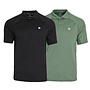 Donnay Heren - 2-Pack - Sport Polo Bjorn - Zwart & Jungle Green