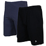 Donnay Heren - 2-Pack - Korte joggingbroek Roy - Navy & Zwart